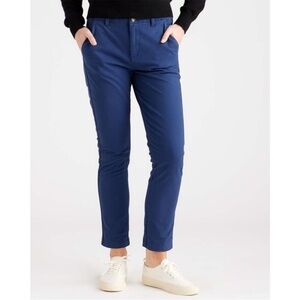 Quince Women Stretch Cotton Twill Girlfriend Chino Pants Navy 30